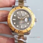 Swiss Copy Rolex Yacht-master 2836 Watch 2-Tone Gray Face